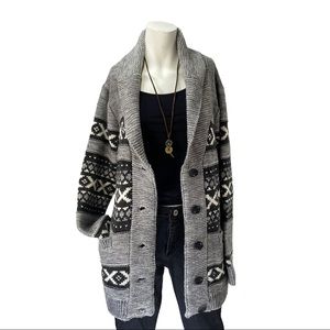 Sansara Wool Blend Knit Cardigan Sweater